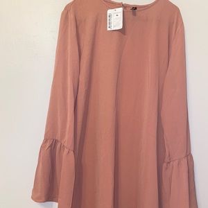 Pink Long Sleeve Dress